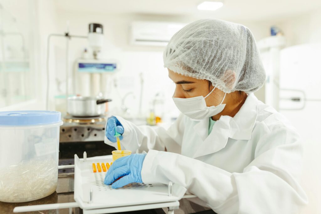 Laboratory Worker Doing Tests